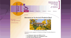 Desktop Screenshot of fondationbaud.ch